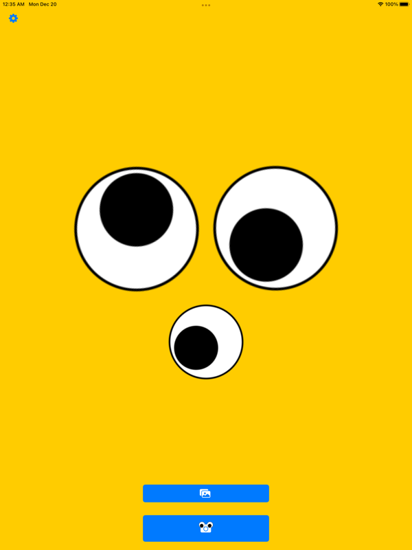Googly Eyes on iPad