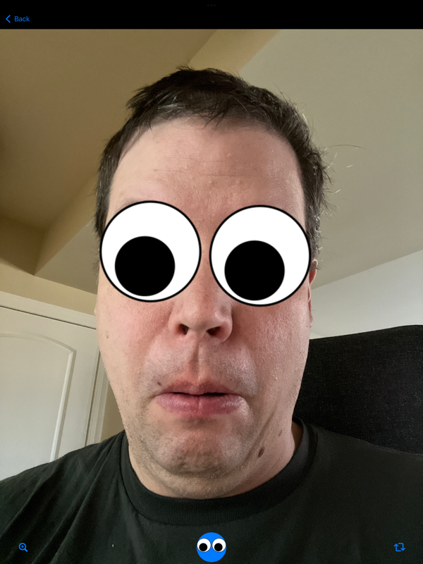 Googly Eyes on iPad